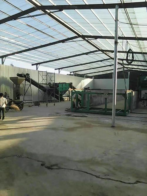 湖南客户有机肥生产设备调试现场图6