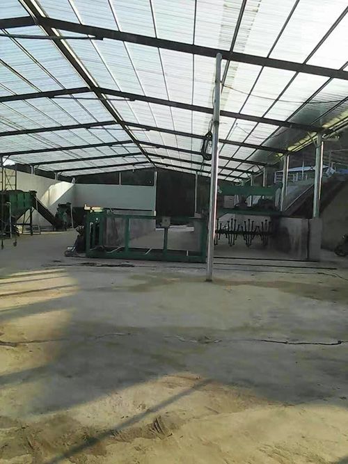 湖南客户有机肥生产设备调试现场图5
