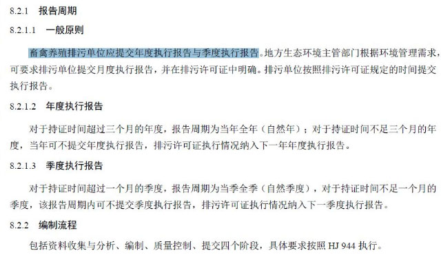 排污许可证执行报告编制要求