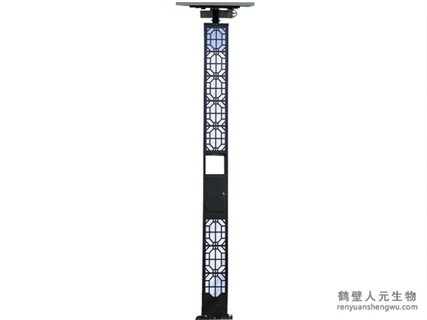景观风吸式太阳能杀虫灯