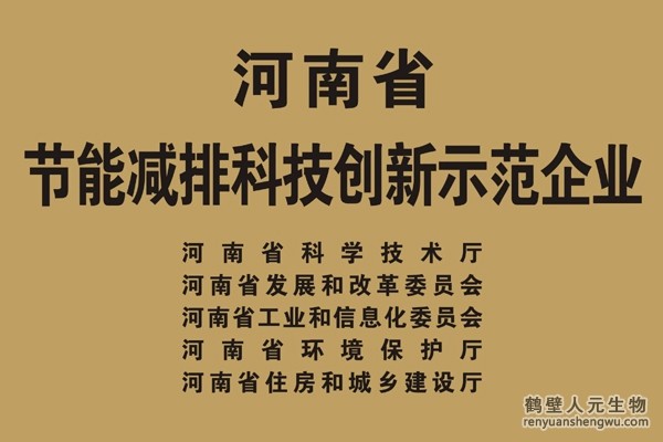 河南省节能减排科技创新示范企业